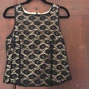 JBS Lace Overlay Top